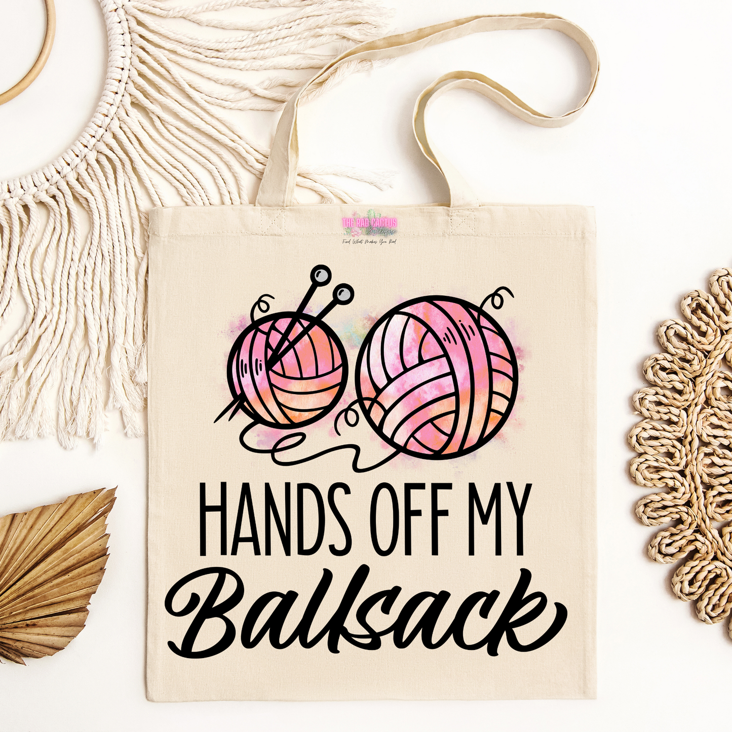 Hands Off My Ballsack Canvas Tote Bag