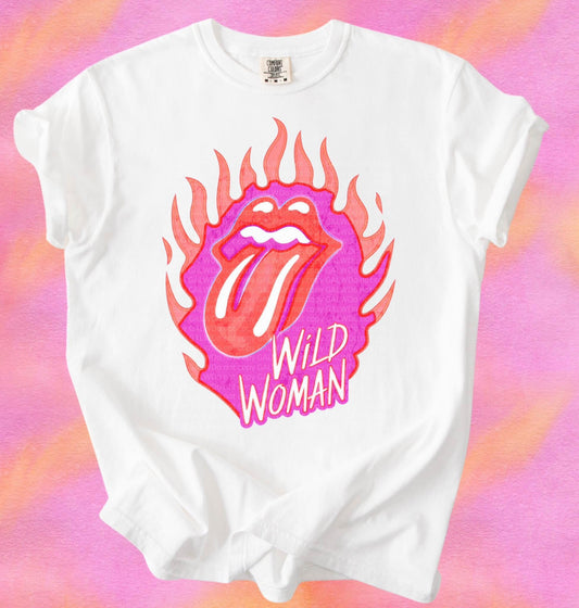 Wild Woman Flame Tee/Sweatshirt