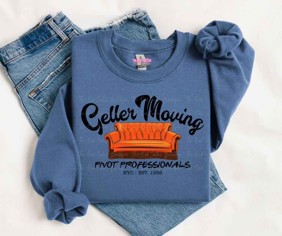 Black Ink Pivot Moving Co. Graphic Tee or Crewneck Sweatshirt