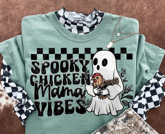 Spooky Chicken Mama Vibes Tee/Sweatshirt