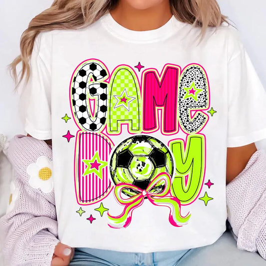 Neon Game Day Soccer Tee/Sweatshirt