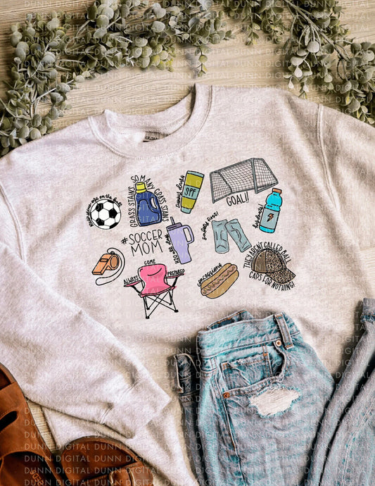 Little Soccer Mom Details Tee/Sweatshirt