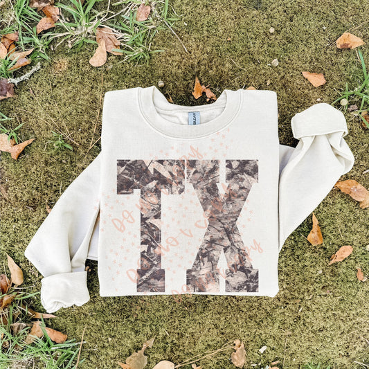 TX Camo State Tee/Sweatshirt