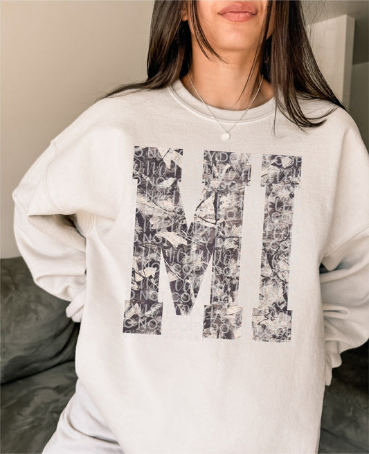 MI Camo State Tee/Sweatshirt