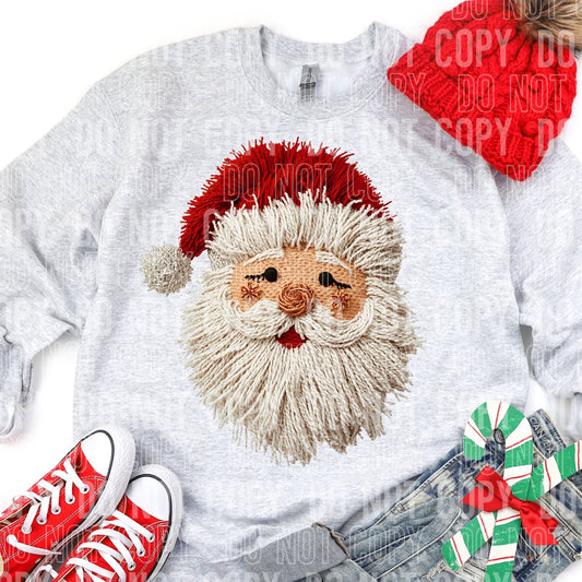 Rosie Santa Faux Yarn Tee/Sweatshirt