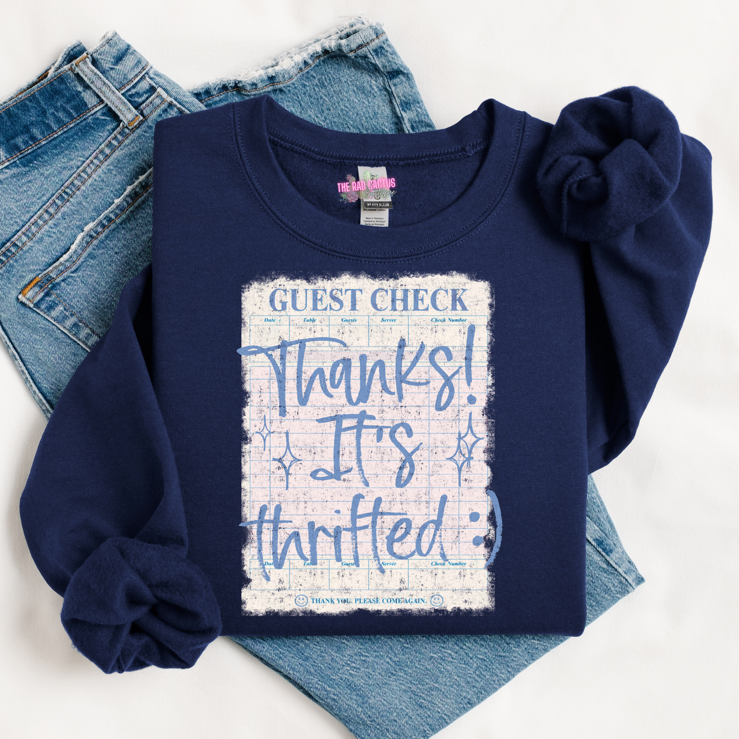 Thanks! It’s Thrifted :) Graphic Tee or Crewneck Sweatshirt