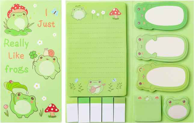 Sticky Note Booklet Set - Frogs - PREORDER 6/21-6/24