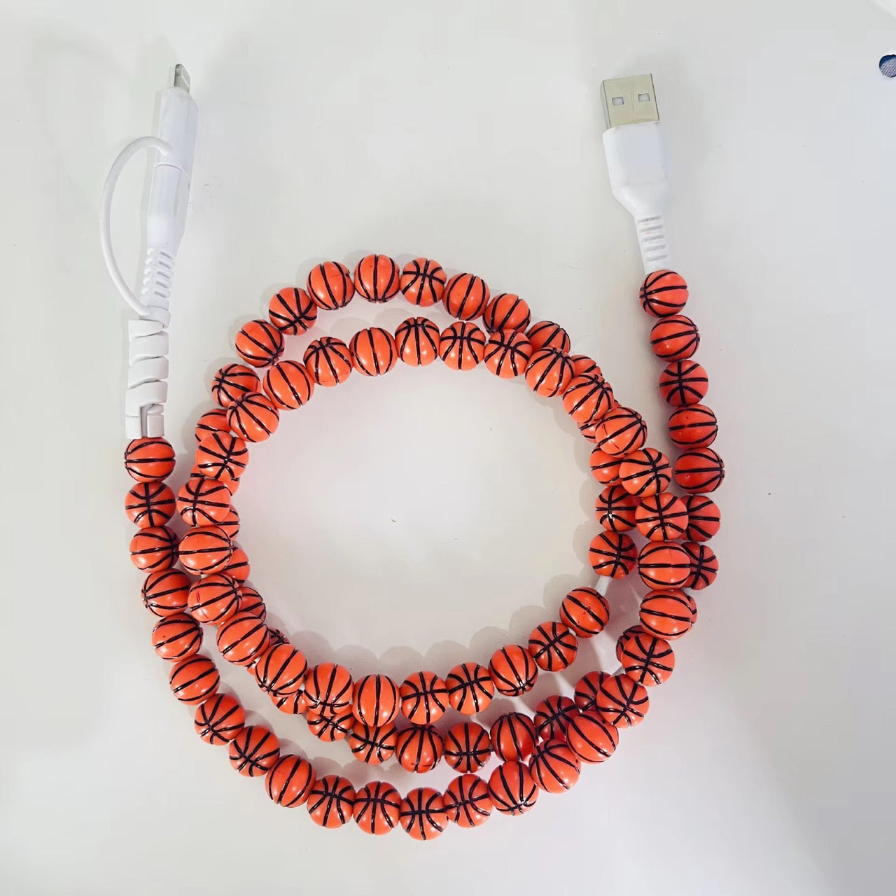 Charging Cord - Beaded - Sports - PREORDER 3/14-3/17