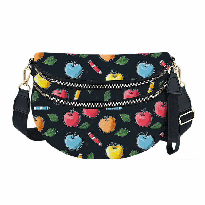 The Roni Nylon Crossbody - Apple Pencil Teacher