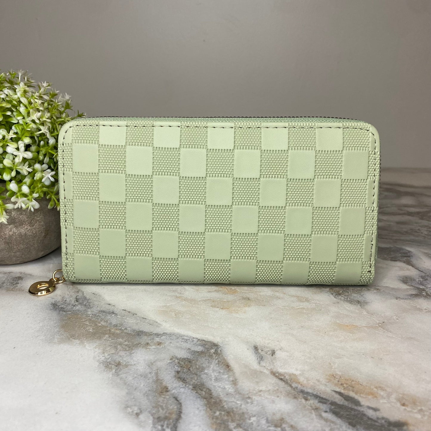 Wallet - Faux Leather - Checkered - PREORDER 7/16-7/19