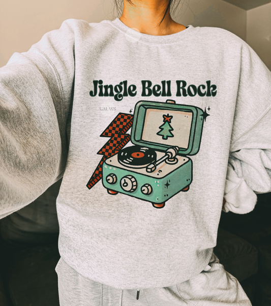 Jingle Bell Rock Vintage Record Player Tee/Sweatshirt