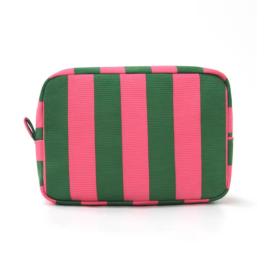 Canvas Stripe Travel Pouch - PREORDER 3/25-3/28