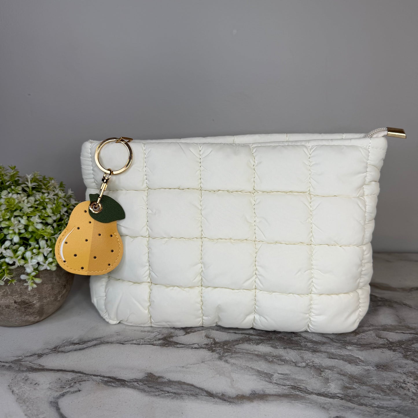 Bundled Set - Ivory Puffer Pouch