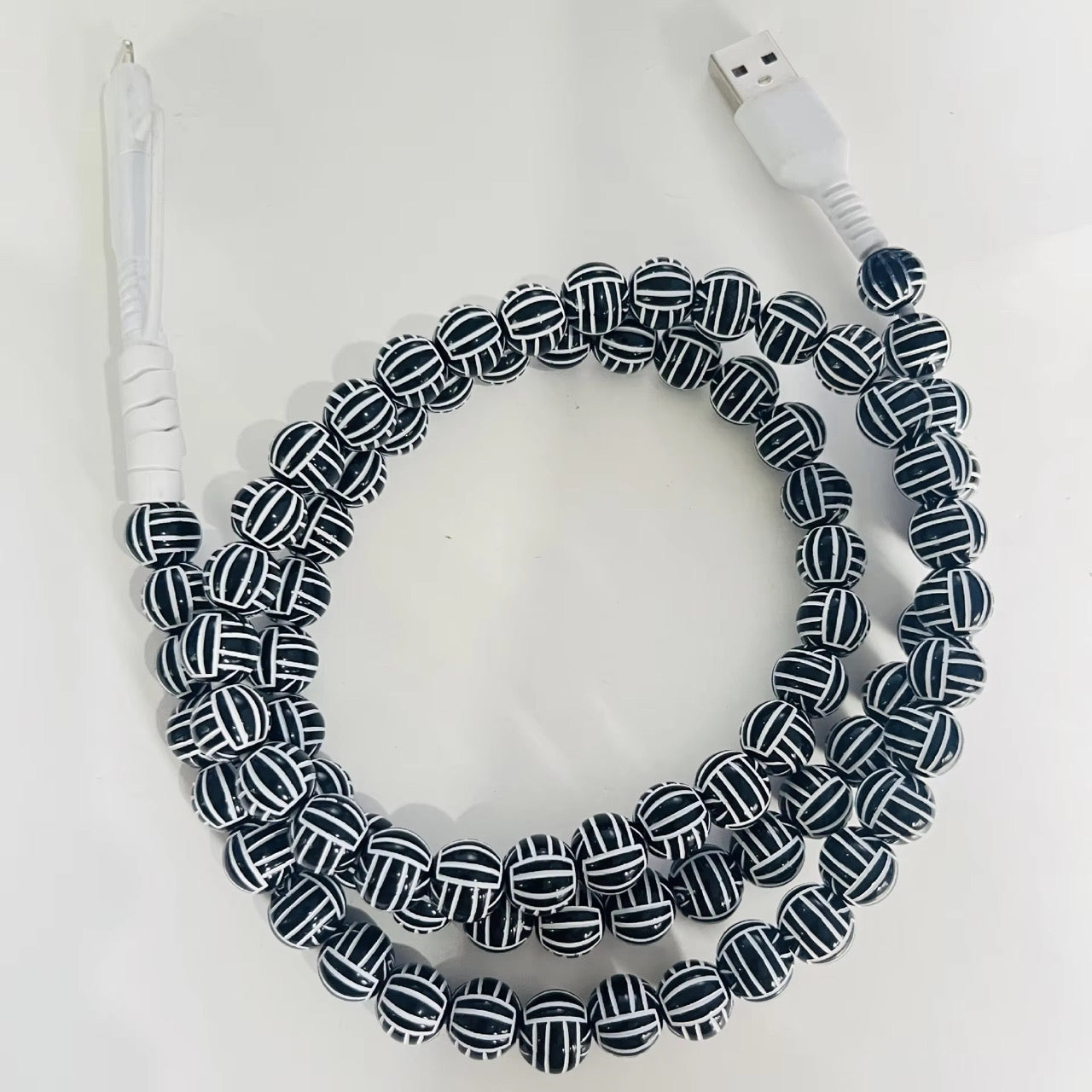 Charging Cord - Beaded - Sports - PREORDER 3/14-3/17