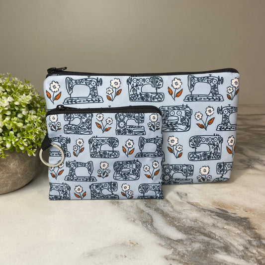 Pouch & Mini Pouch Bundled Set - Sewing Machine