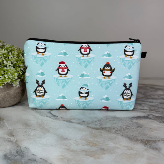 Pouch - Winter Christmas Penguin