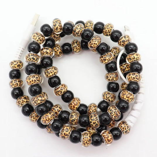 Charging Cord - Beaded - Clear Design - PREORDER 3/14-3/17