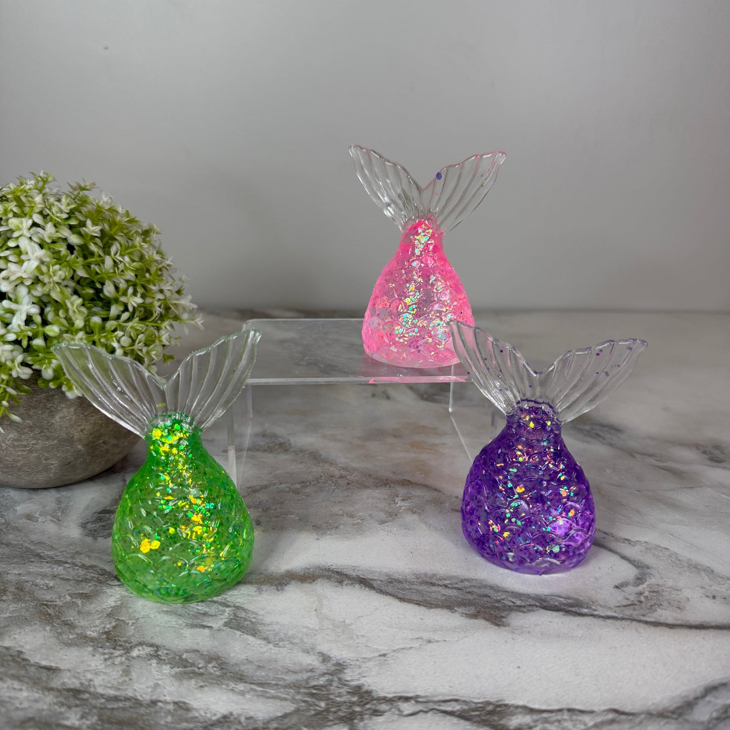 Squishy Toy - Glitter Mermaid Tail