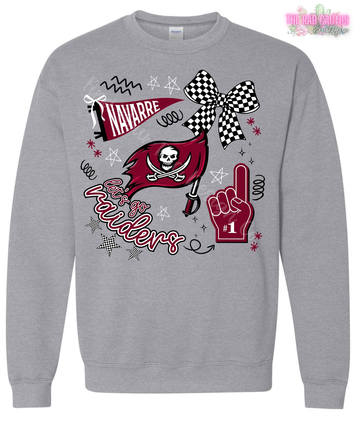 Navarre Raiders Spirit Collage Graphic Tee or Crewneck Sweatshirt