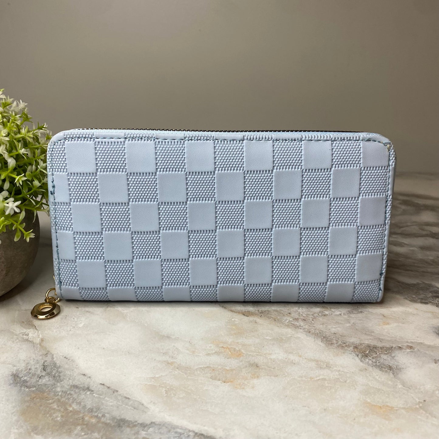 Wallet - Faux Leather - Checkered - PREORDER 7/16-7/19
