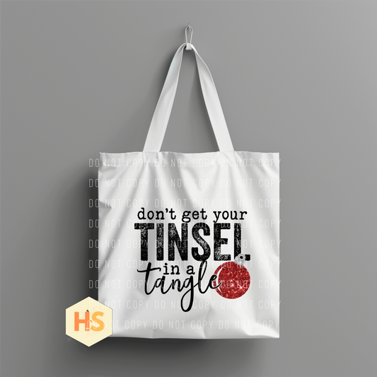 Tote Bag - Christmas Tinsel - PREORDER 7/8-7/11