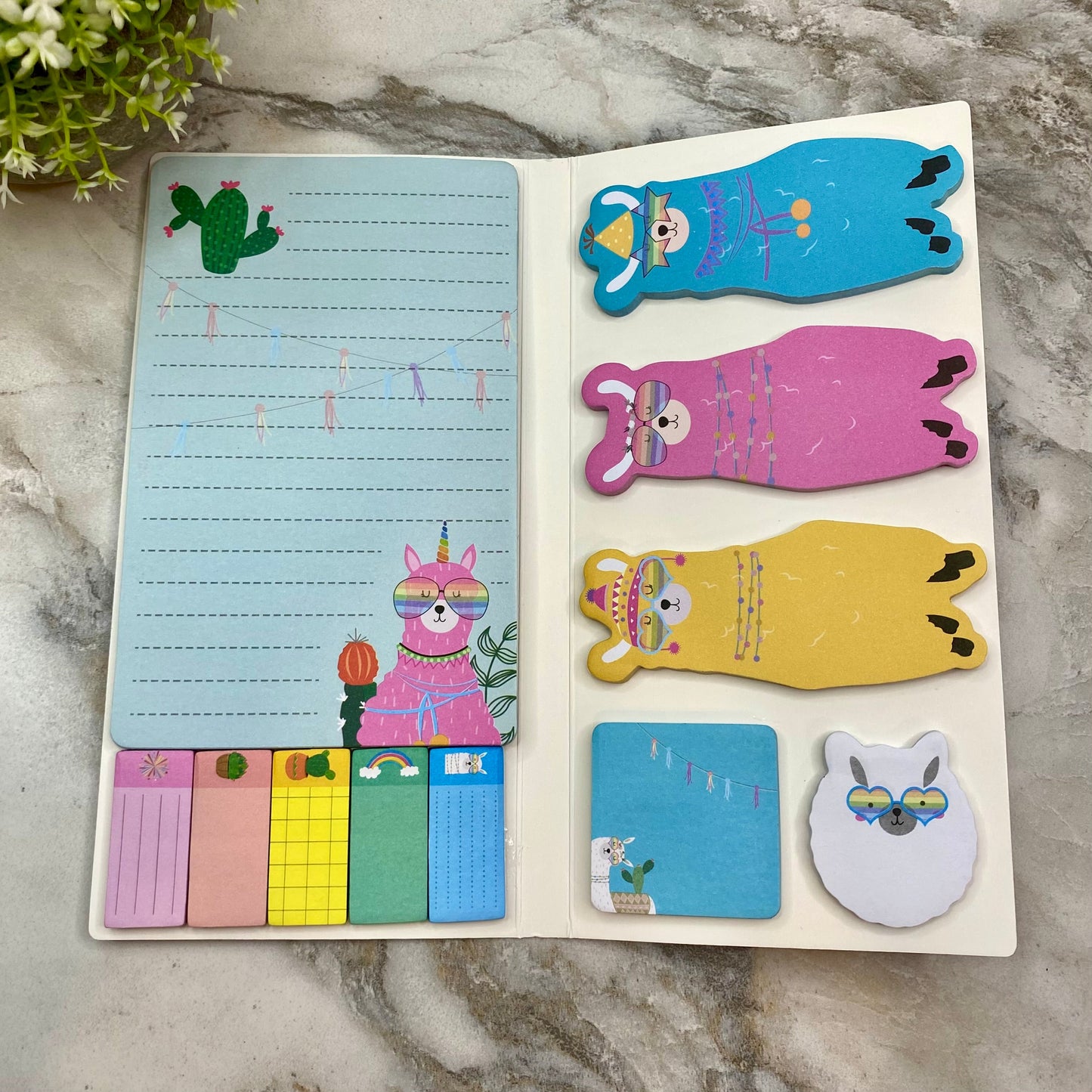 Sticky Note Booklet Set - Llamas - PREORDER 6/21-6/24