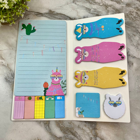 Sticky Note Booklet Set - Llamas - PREORDER 6/21-6/24