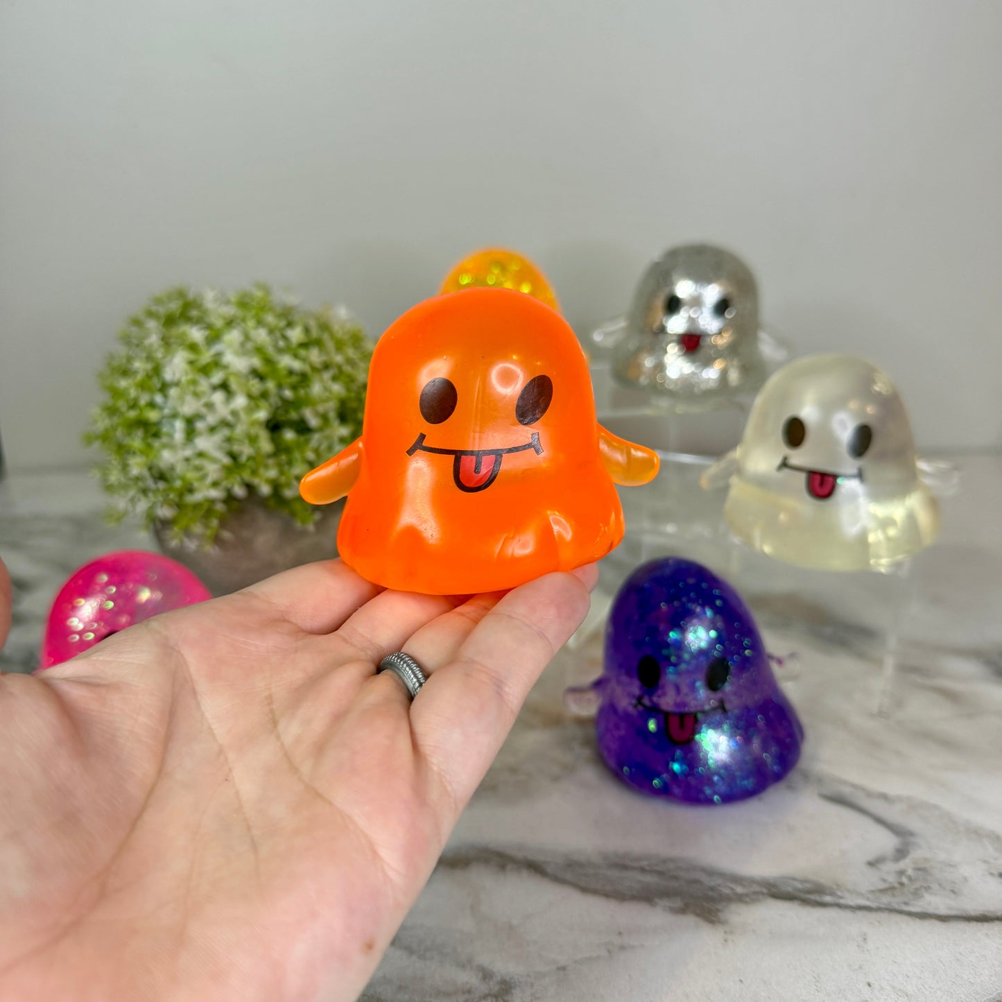 Squishy Toy - Halloween Glitter Ghost - PREORDER ends 7/12