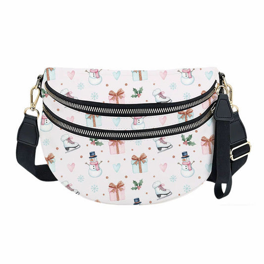 The Roni Nylon Crossbody - Christmas Snowflake Gift Ice Skate