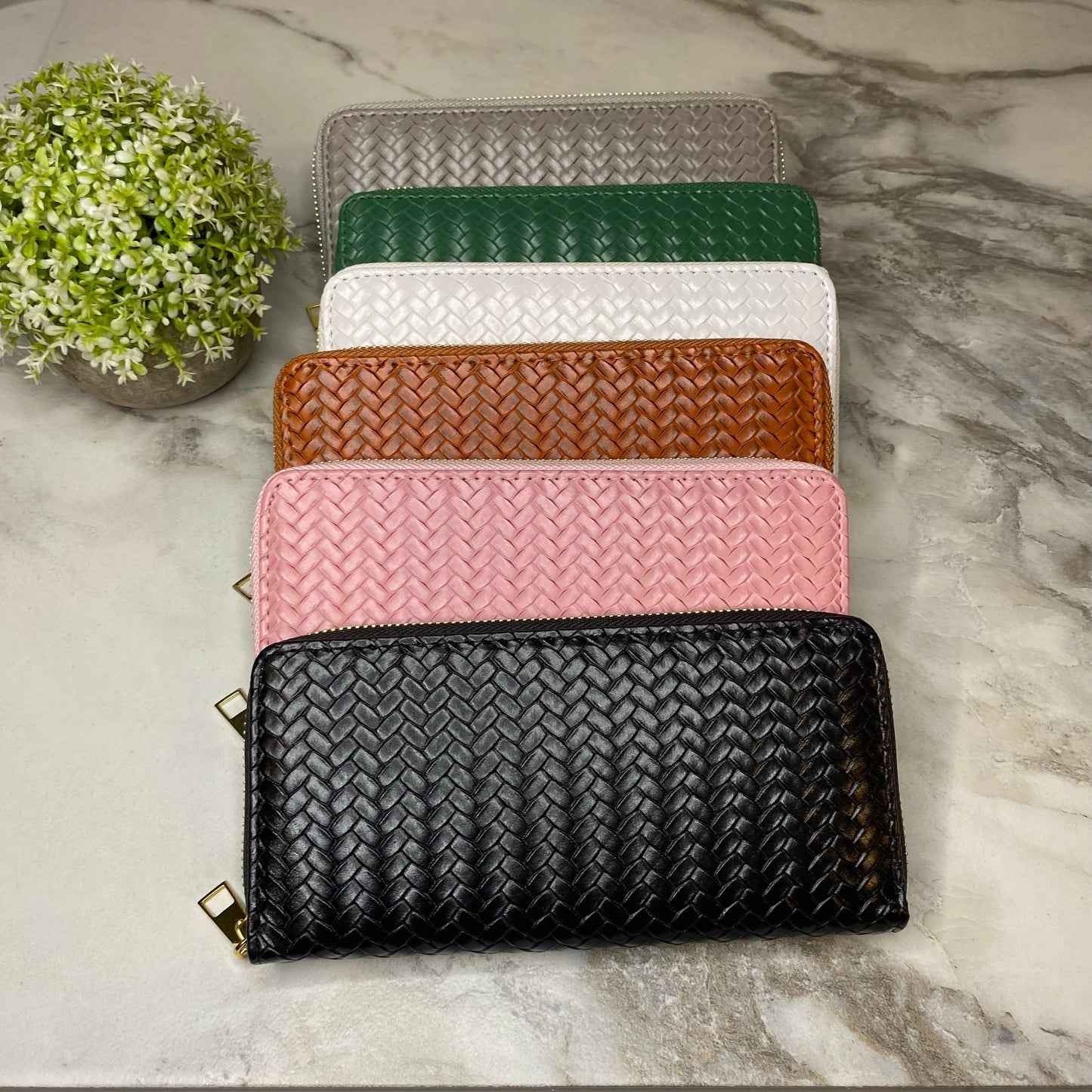 Wallet - Faux Leather - Woven - PREORDER 7/16-7/19