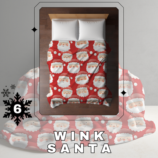 Blanket Christmas #6 - Wink Santa - PREORDER