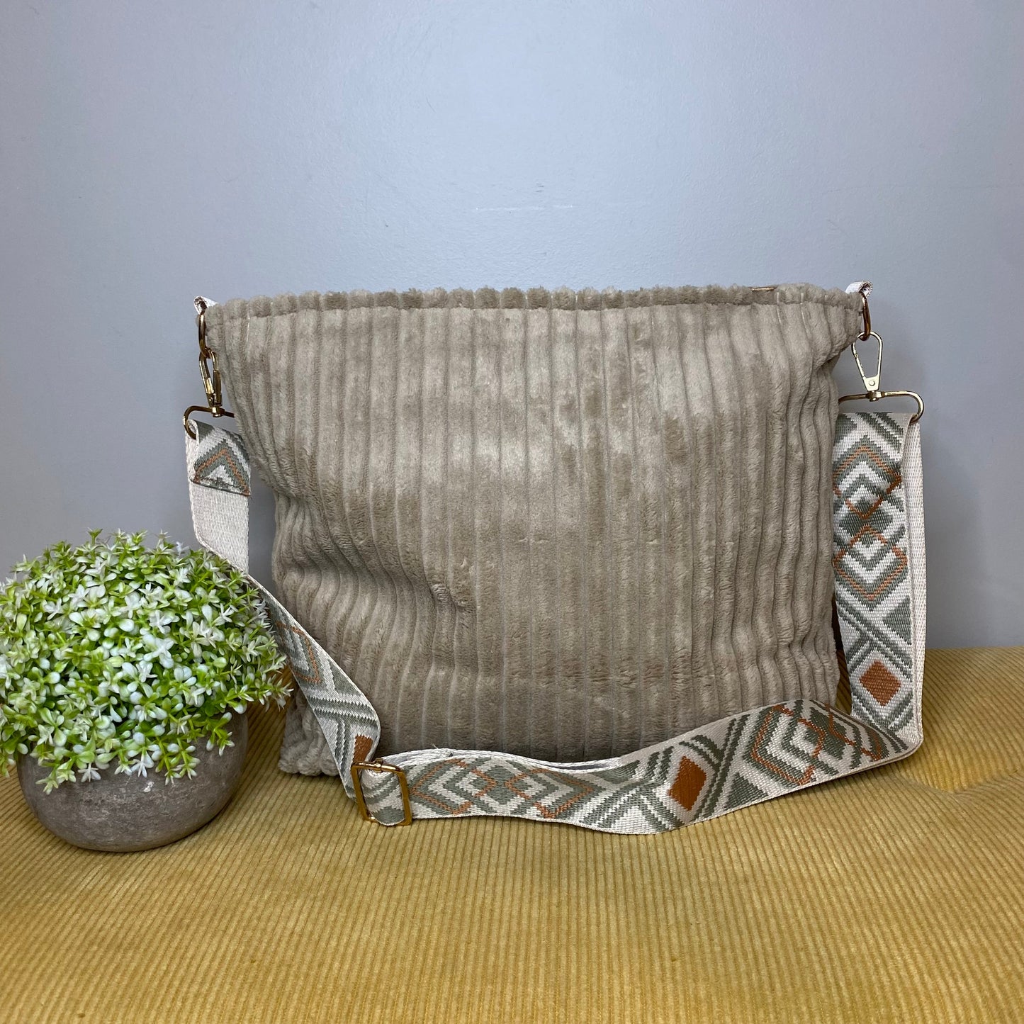 Willow - Corduroy Shopper Purse - PREORDER 7/16-7/19