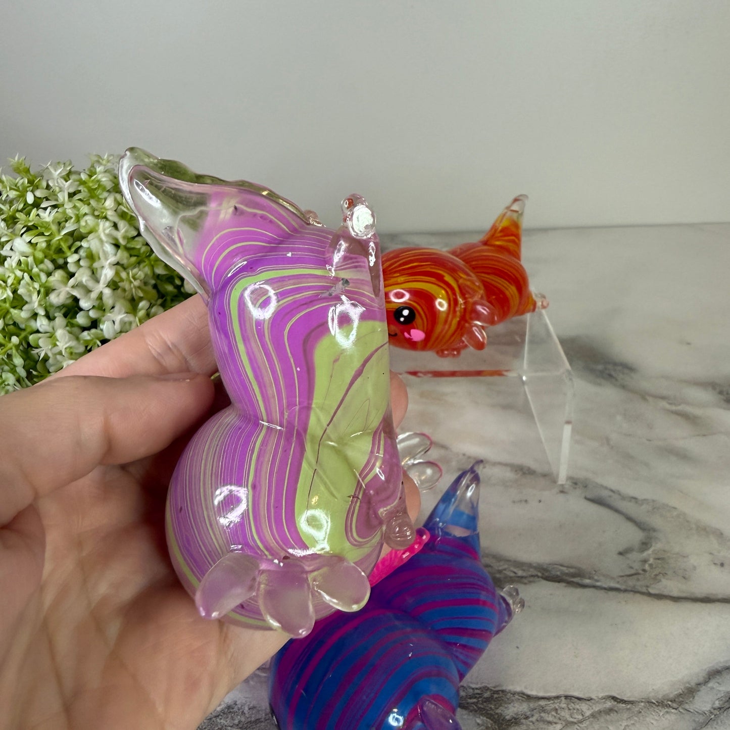 Squishy Toy - Axolotl, Marble - PREORDER