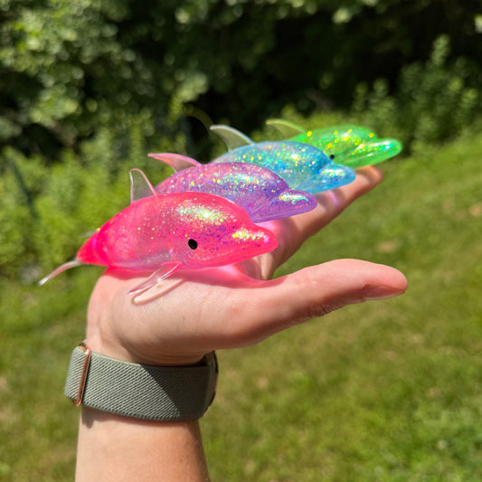 Squishy Toy - Glitter Dolphin - PREORDER