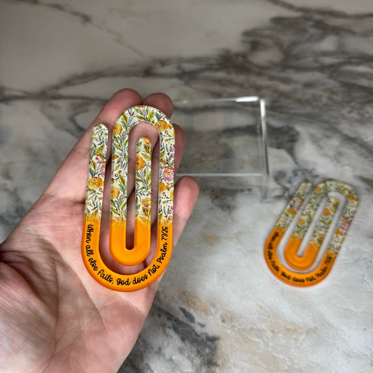 Jumbo Paperclip - Sunset Yellow/Orange
