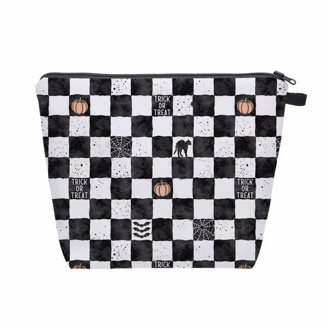 Pouch XL - Halloween Fall Trick or Treat Plaid