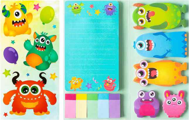 Sticky Note Booklet Set - Monster - PREORDER 6/21-6/24