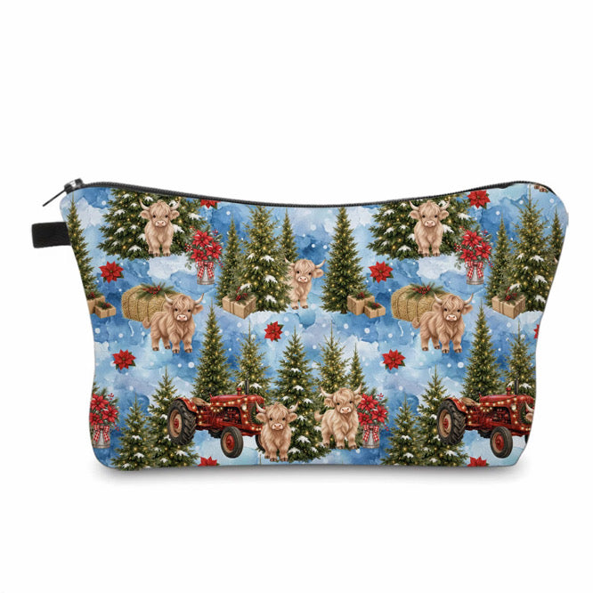 Pouch - Christmas Winter - Highland Cow