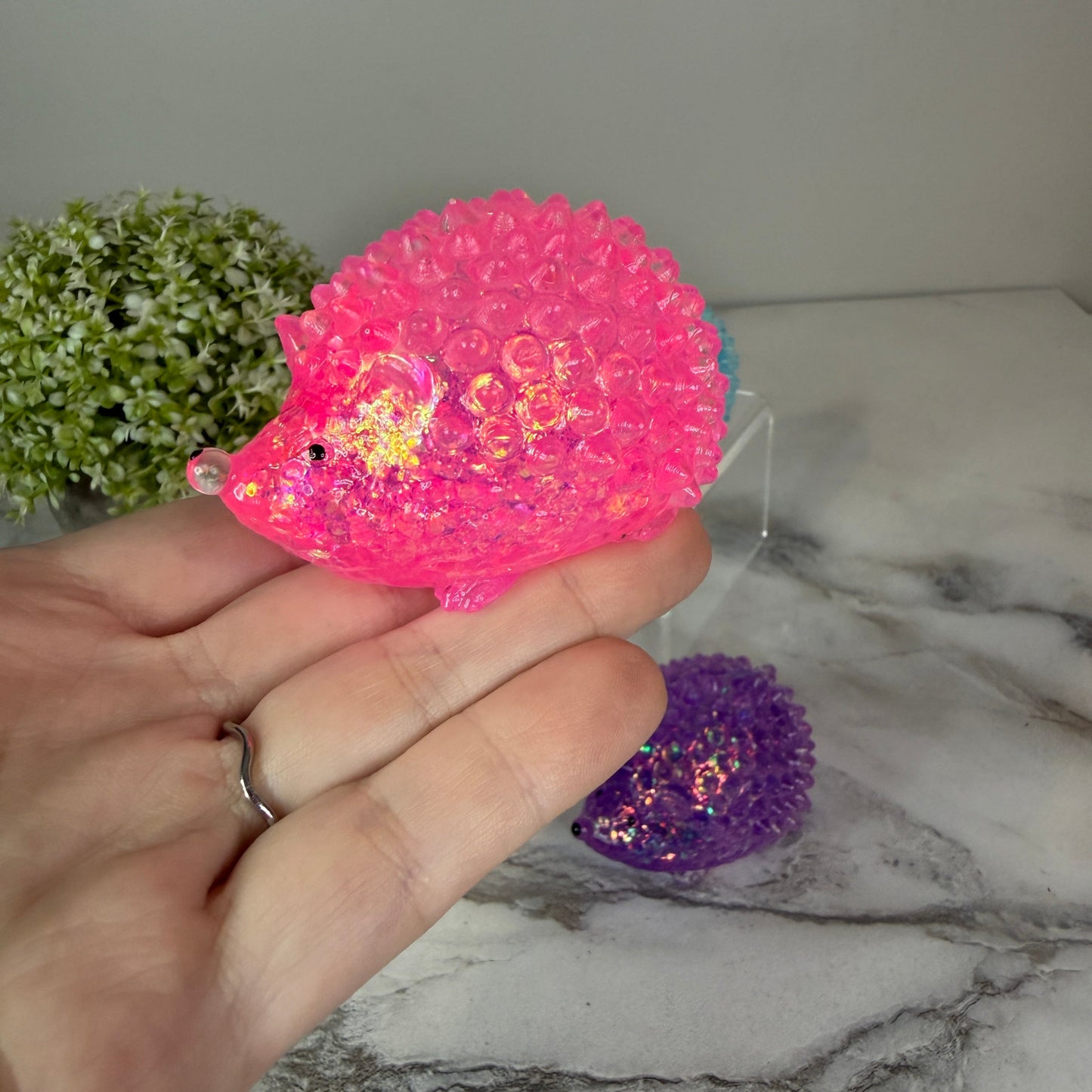 Squishy Toy - Glitter Hedgehog - PREORDER
