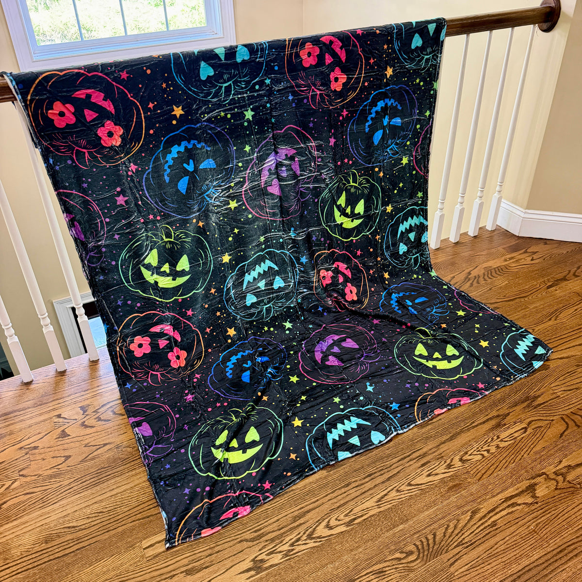 Blanket Halloween #36 - Rainbow Pumpkin - PREORDER ends 7/25