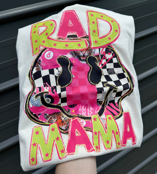 Rad Mama Neon Face Tee/Sweatshirt