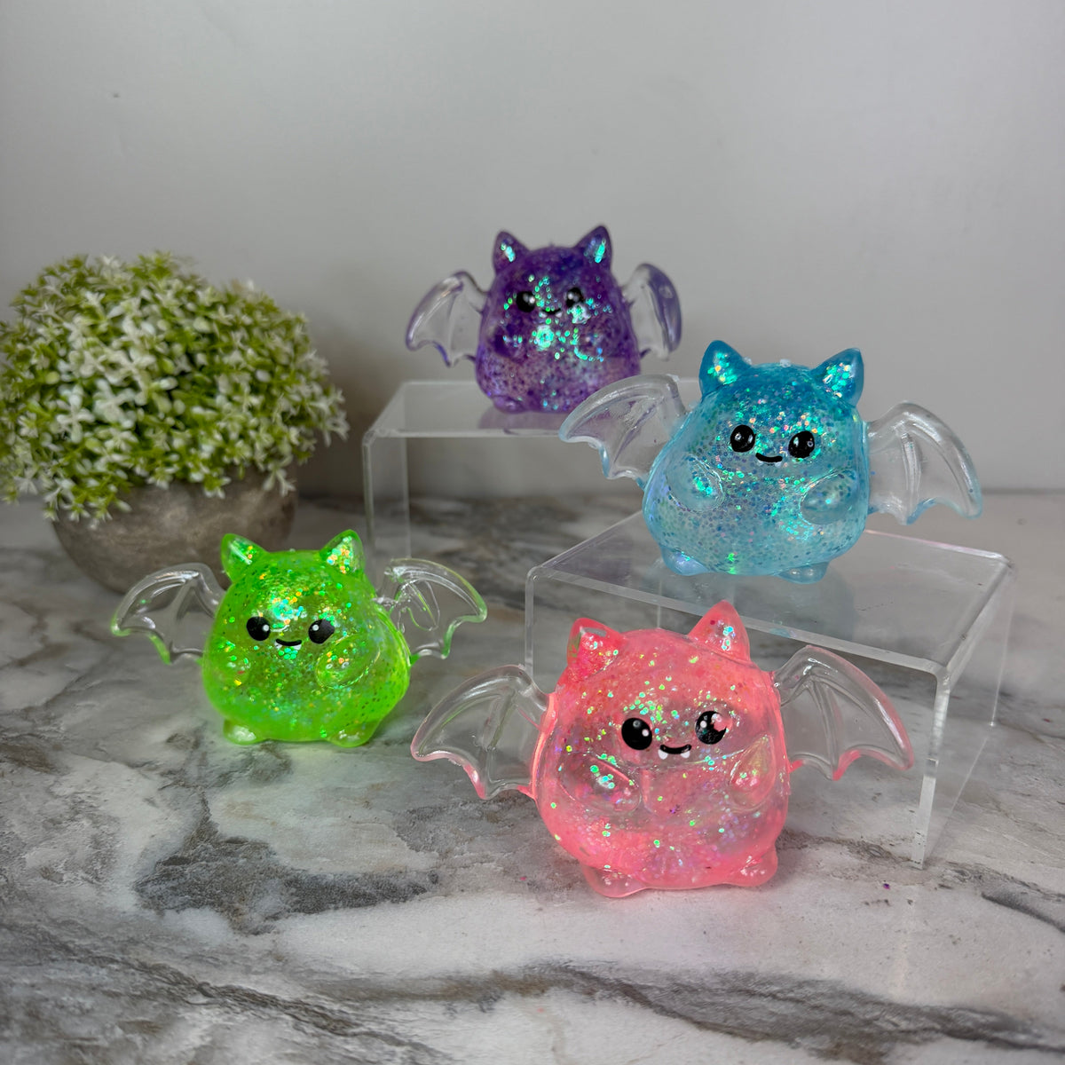 Squishy Toy - Halloween Glitter Bat - PREORDER