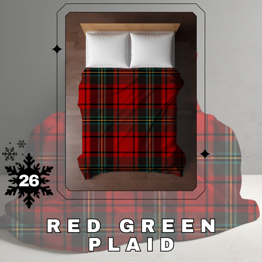 Blanket Christmas #26 - Red Green Plaid - PREORDER