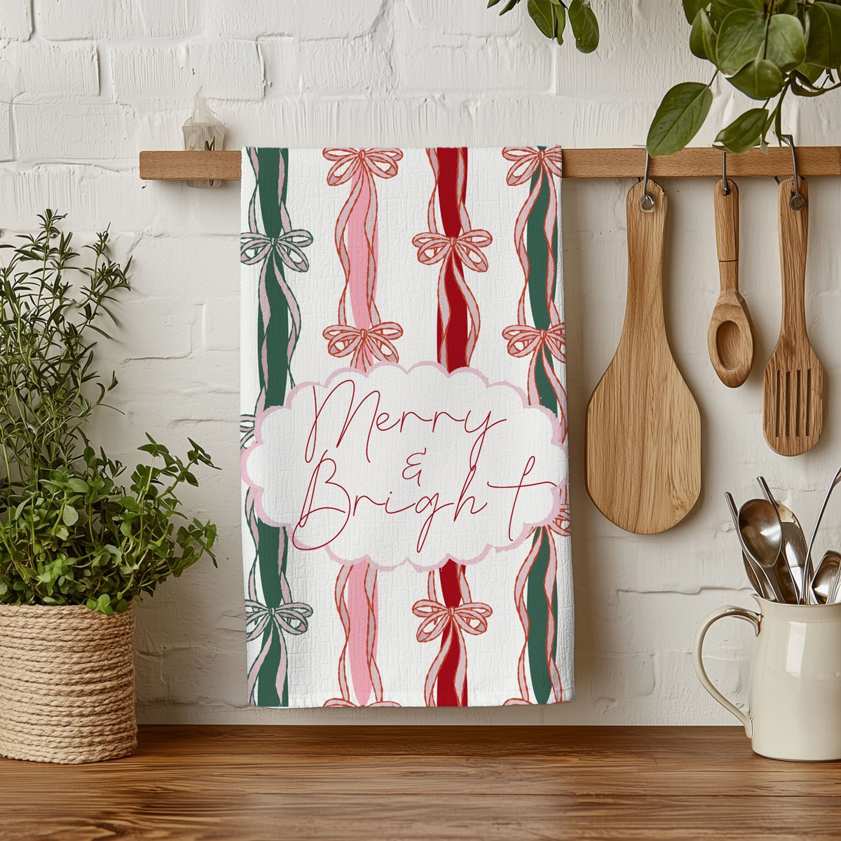 Holiday kitchen accent towel design
Seasonal kitchen styling accessories
Holiday kitchen color accents
Christmas kitchen design elements