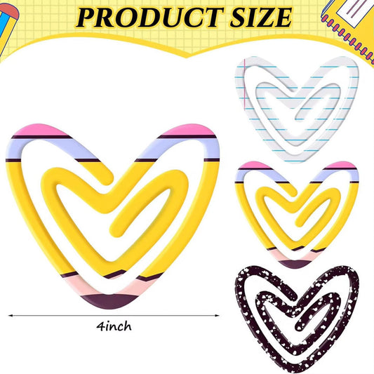 Jumbo Paperclip - Heart Notebook Paper - PREORDER