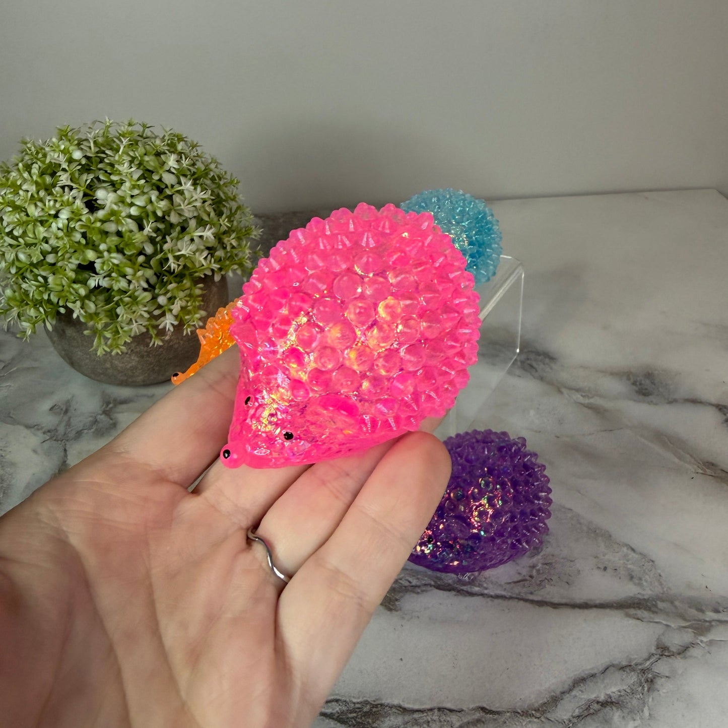 Squishy Toy - Glitter Hedgehog - PREORDER