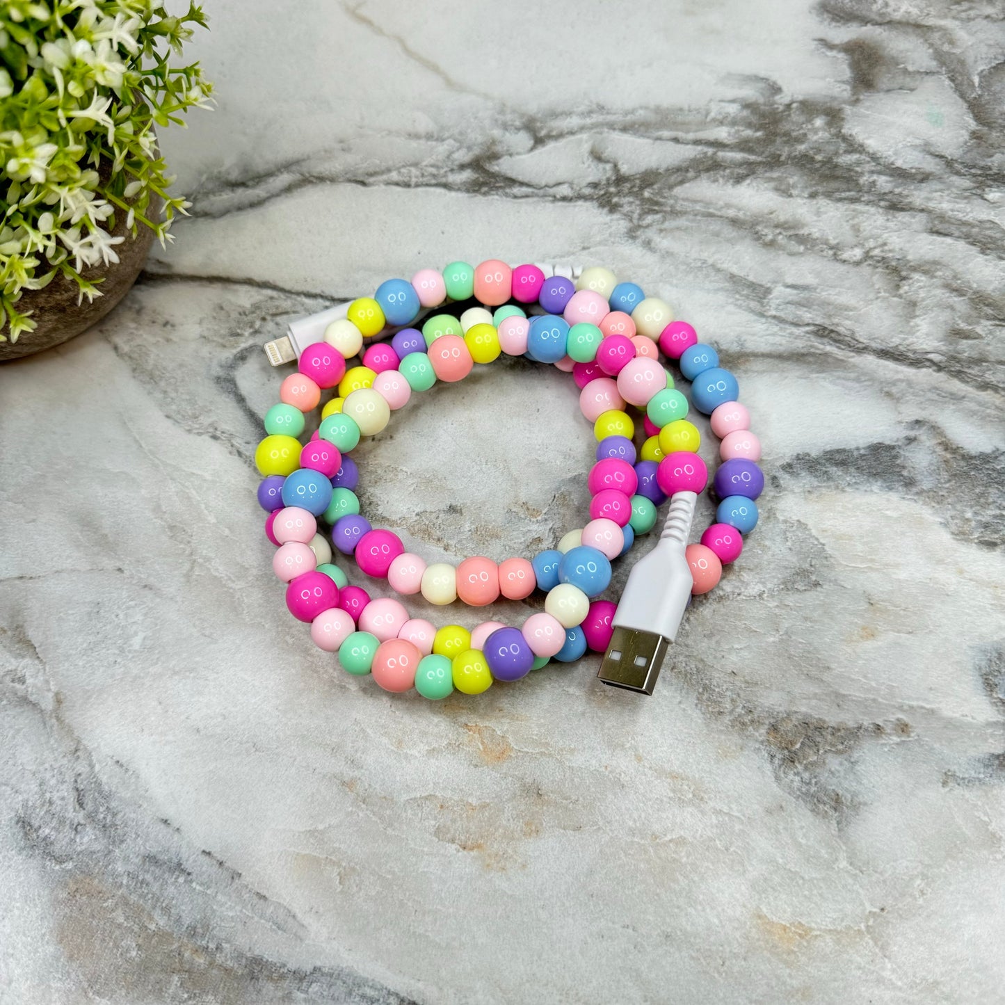 Charging Cord - Beaded #1 - PREORDER 3/14-3/17