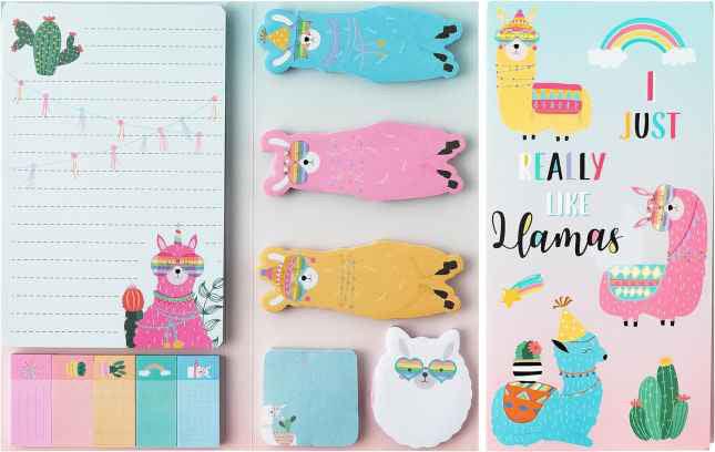 Sticky Note Booklet Set - Llamas - PREORDER 6/21-6/24