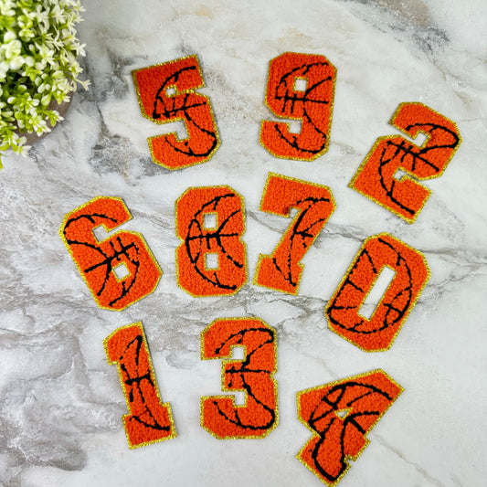Chenille Patches - BBall Numbers