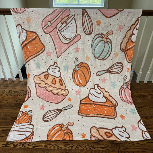 Blanket - Halloween - Fall Cake Pie Baking - PREORDER 7/29-8/1